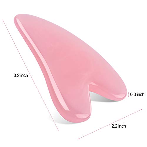 Gua Sha, Gua Sha Facial Tools, Gua Sha Trigger Point Massager Tool with Smoot...