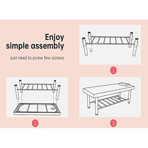 Massage Table Heavy Duty Stationary Massage Bed Spa Bed - 75’’ Long 29.5” Wid...