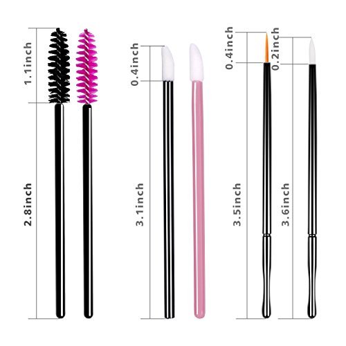 Disposable Mascara Wands Makeup Applicators - Mascara Brushes Lipstick Applic...
