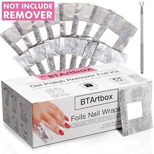 Gel Nail Polish Remover - Gel Polish Remover Wraps BTArtbox Nail Foil Wraps 2...