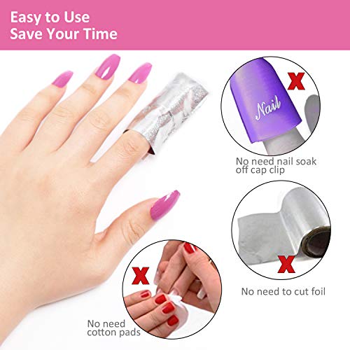 Gel Nail Polish Remover - Gel Polish Remover Wraps BTArtbox Nail Foil Wraps 2...