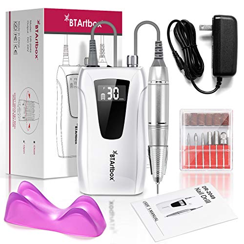 Professional Portable Nail Drill - Efile Nail Drill, BTArtbox 30000RPM Nail D...