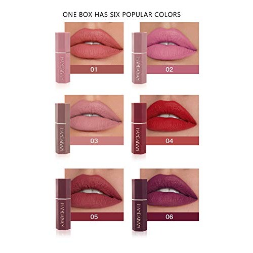 Skynest 6 PCS Vivid Colours Lipstick Set, Long Lasting, Moisturizing, Creamy ...