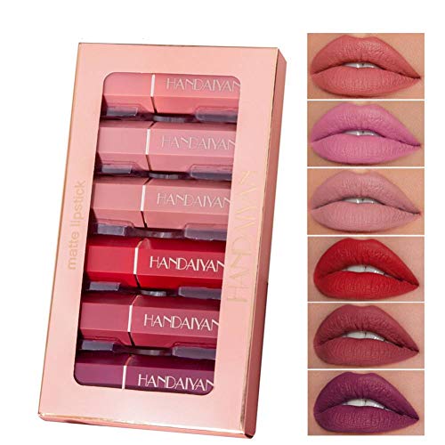 Skynest 6 PCS Vivid Colours Lipstick Set, Long Lasting, Moisturizing, Creamy ...