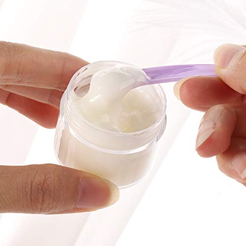 100 Count Sample Jars 20g Plastic Sample Container with Lids and 10 Pieces Co...