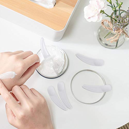 100 Count Sample Jars 20g Plastic Sample Container with Lids and 10 Pieces Co...