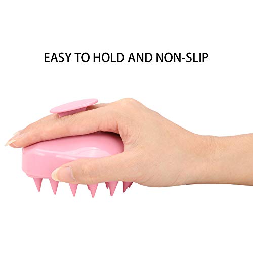 2 Pcs Hair Scalp Massager Brush Shower Head Massager Dandruff Scrubber for Cu...