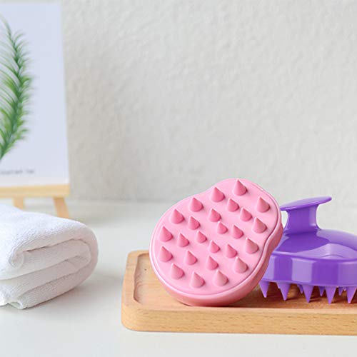 2 Pcs Hair Scalp Massager Brush Shower Head Massager Dandruff Scrubber for Cu...