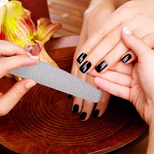 25 Pieces 100/180 Grits Nail Files and Buffers Professional Double Sided Emer...