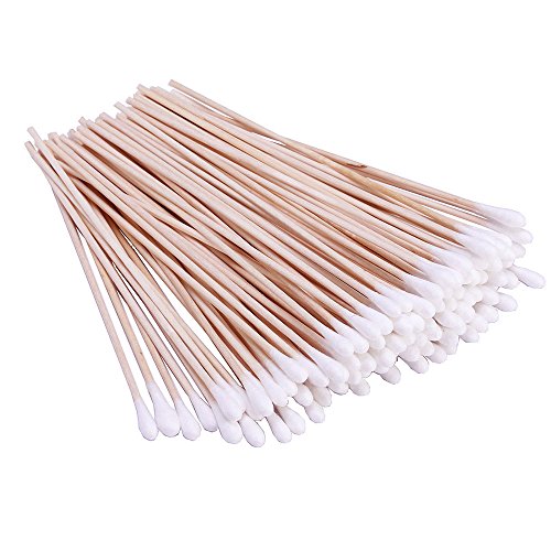 400 Count 6 Inch Long Cotton Swabs with Wooden Handles Cotton Tipped Applicat...