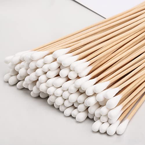 400 Count 6 Inch Long Cotton Swabs with Wooden Handles Cotton Tipped Applicat...