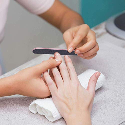 BTYMS 25Pcs 180/240 Grit Nail Files for Acrylic Nails Professional Coarse Emo...