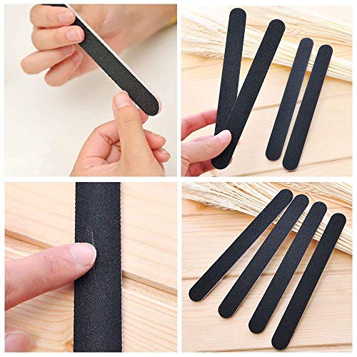 BTYMS 25Pcs 180/240 Grit Nail Files for Acrylic Nails Professional Coarse Emo...