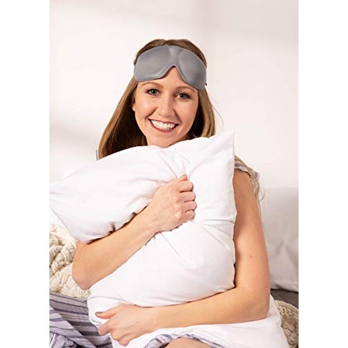 Bucky 40 Blinks No Pressure Eye Mask for Travel & Sleep, Cool Gray, One Size