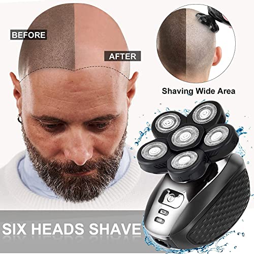 Electric Razor for Men, 5-in-1 Head Shavers for Bald Men Wet and Dry, Mens Gr...