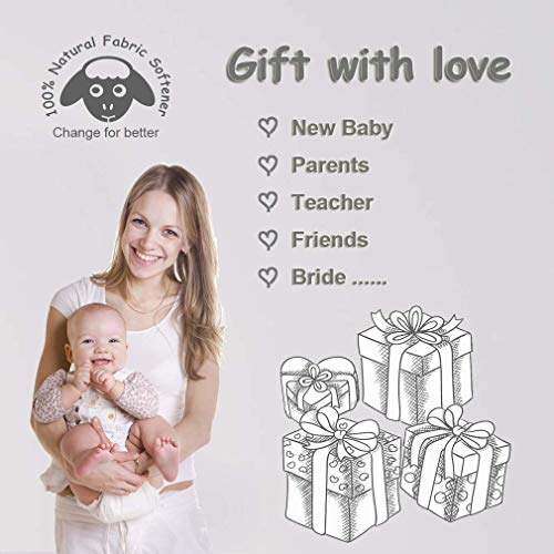 Budieggs Wool Dryer Balls Organic XL 6-Pack, 100% New Zealand Chemical Free F...