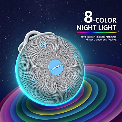 Portable White Noise Sound Machine for Baby Sleeping - 17 Soothing Sounds | 8...