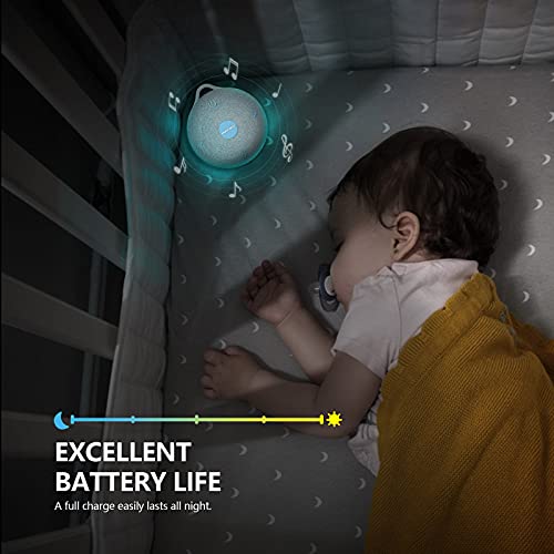 Portable White Noise Sound Machine for Baby Sleeping - 17 Soothing Sounds | 8...