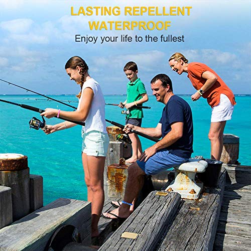 BuggyBands Mosquito Bracelets, 12 Pack Individually Wrapped, DEET Free, Natur...