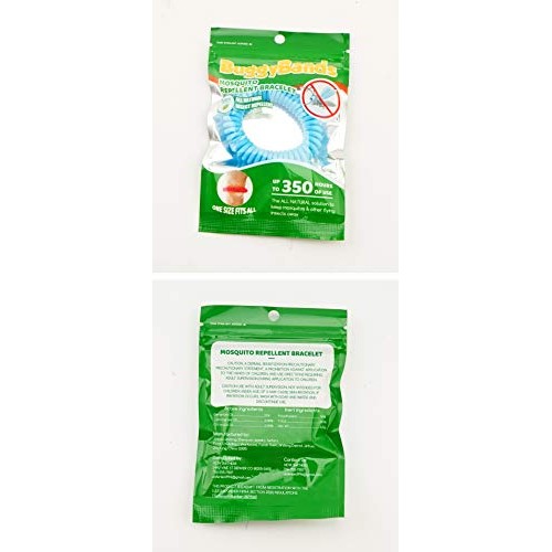 BuggyBands Mosquito Bracelets, 48 Pack Individually Wrapped, DEET Free, Natur...