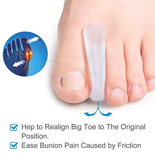 Bukihome Bunion Corrector Toe Separators, Toe Spacers for Overlapping Toe, Bi...