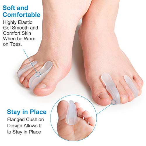 Bukihome Bunion Corrector Toe Separators, Toe Spacers for Overlapping Toe, Bi...