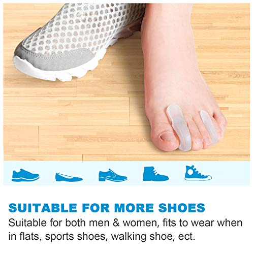 Bukihome Bunion Corrector Toe Separators, Toe Spacers for Overlapping Toe, Bi...