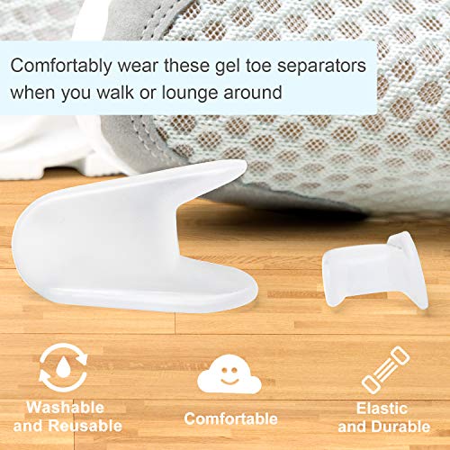 Bukihome Bunion Corrector Toe Separators, Toe Spacers for Overlapping Toe, Bi...