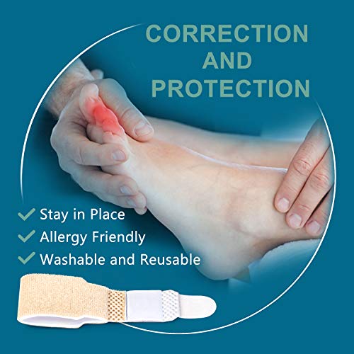 Bukihome Hammer Toe Straighteners for Bent Toes, 4 PCS Toe Splints, Toe Corre...