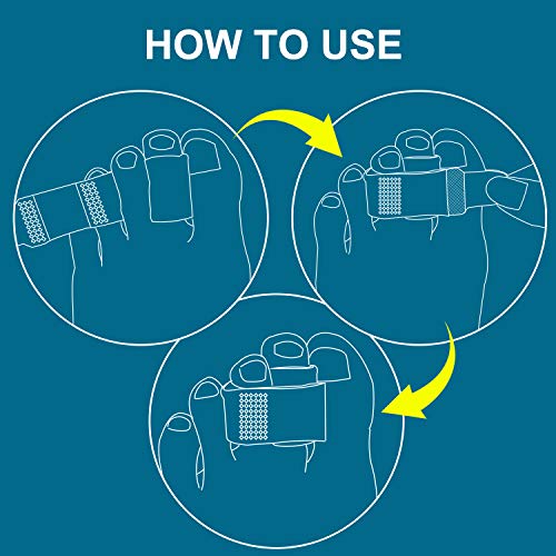 Bukihome Hammer Toe Straighteners for Bent Toes, 4 PCS Toe Splints, Toe Corre...