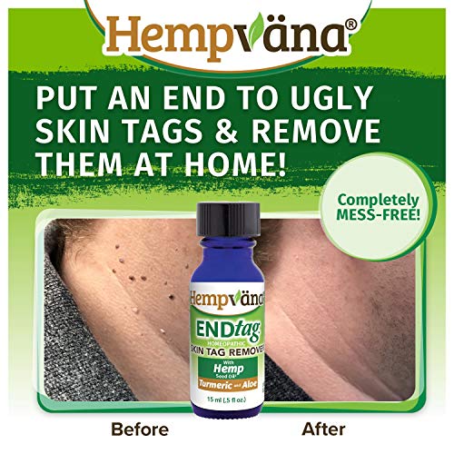 Hempvana EndTag Skin Tag Remover, Enriched with Hemp Seed Oil, Mess-Free, Eas...