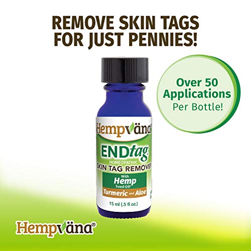 Hempvana EndTag Skin Tag Remover, Enriched with Hemp Seed Oil, Mess-Free, Eas...