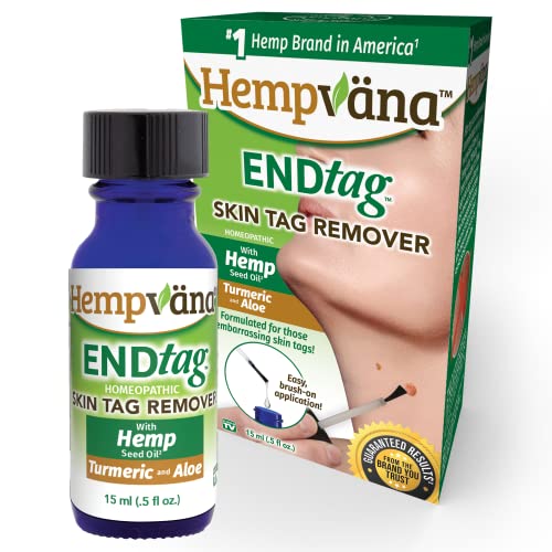 Hempvana EndTag Skin Tag Remover, Enriched with Hemp Seed Oil, Mess-Free, Eas...