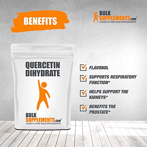 BulkSupplements.com Quercetin 500mg Dihydrate - Immune System Vitamins - Clea...