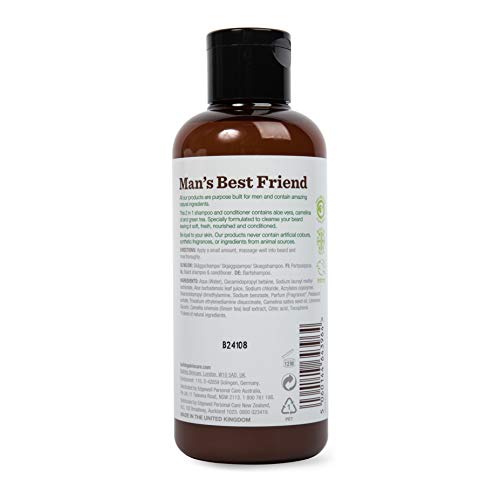 Bulldog Mens Skincare and Grooming for Men Original Beard Shampoo and Conditi...