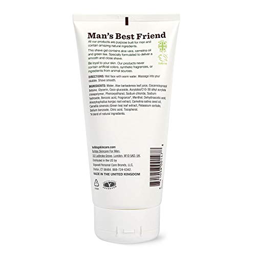 Bulldog Mens Skincare and Grooming Original Shave Gel, 5.9 Ounce, Pack of 2