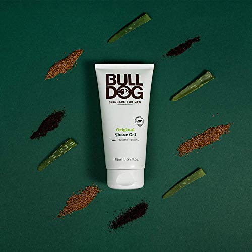 Bulldog Mens Skincare and Grooming Original Shave Gel, 5.9 Ounce, Pack of 2