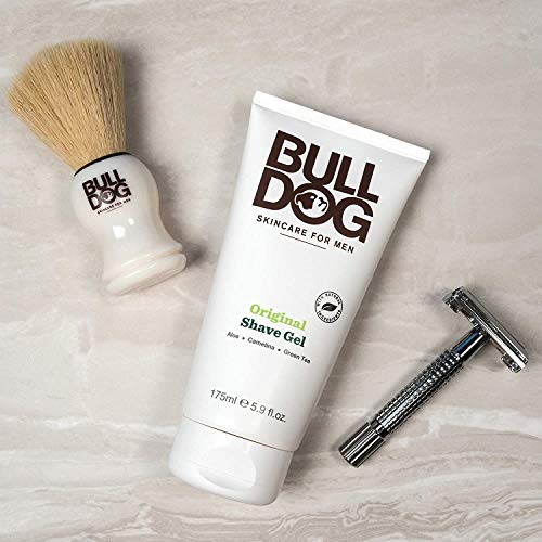 Bulldog Mens Skincare and Grooming Original Shave Gel, 5.9 Ounce, Pack of 2
