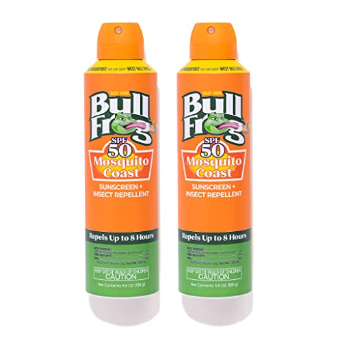 Bullfrog Mosquito Coast Sunscreen SPF50 + Insect Repellant 5.5oz Continuous S...