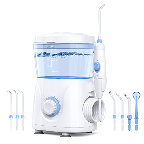 Dental Water Flosser for Teeth, 10 Mode & 7 Multifunction Jet Tips Oral Irrig...