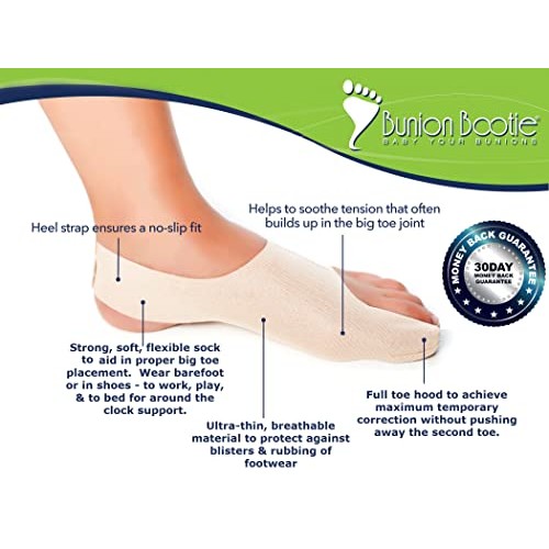 Bunion Bootie Bunion Corrector for Women Big Toe, Ultra-Thin Bunion Corrector...