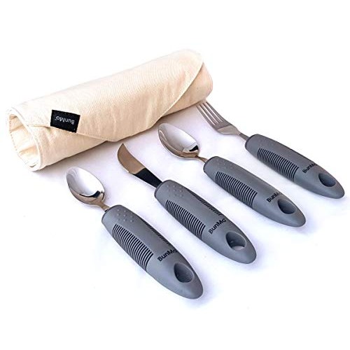 BunMo Adaptive Utensils for Elderly/Arthritis/Weak Hand Grip & Handicapped - ...