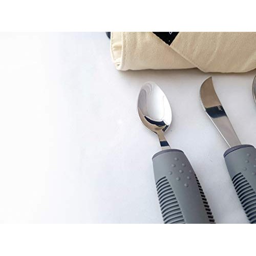BunMo Adaptive Utensils for Elderly/Arthritis/Weak Hand Grip & Handicapped - ...