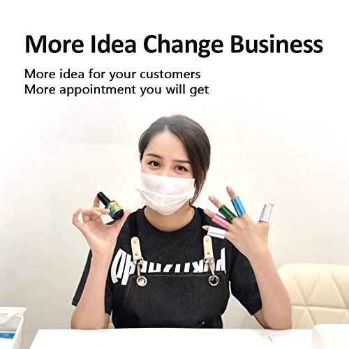 BURANO Nail Art Foil Glue Gel, 15ML 2 Bottles with 60PCS Foils Sticker, Nails...