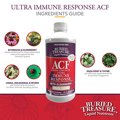 Buried Treasure ACF Extra Strength Extreme Immune Support with Elderberry Ech...
