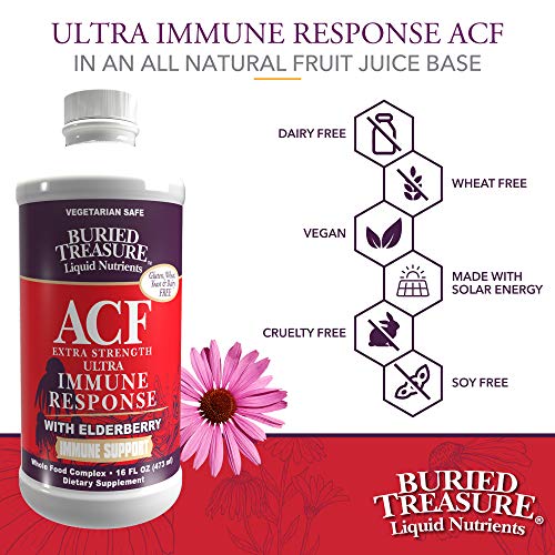 Buried Treasure ACF Extra Strength Extreme Immune Support with Elderberry Ech...
