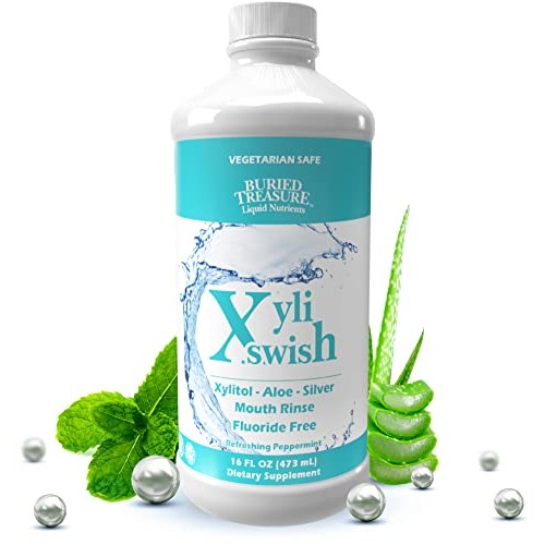 Xyli Swish - All Natural Formulated Nano Silver, Xylitol & Aloe Mouthwash - A...