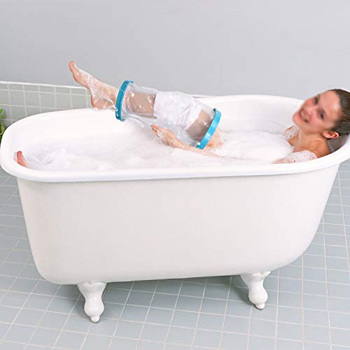 Kids Waterproof Cast Cover for Shower Knee, Child Knee Cast Cover for Showeri...