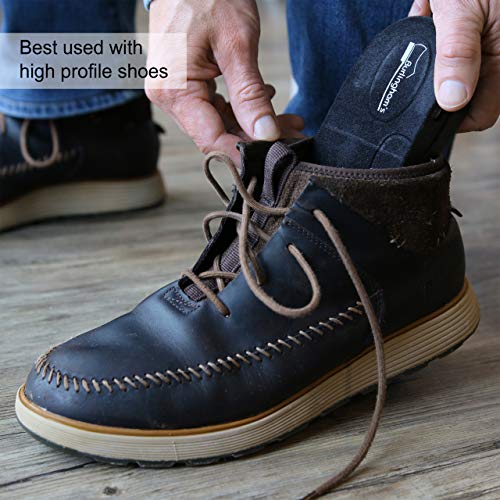 Burlingham's Height Increase Insole, Shoe Lifts for Men and Women (2 Inch) El...