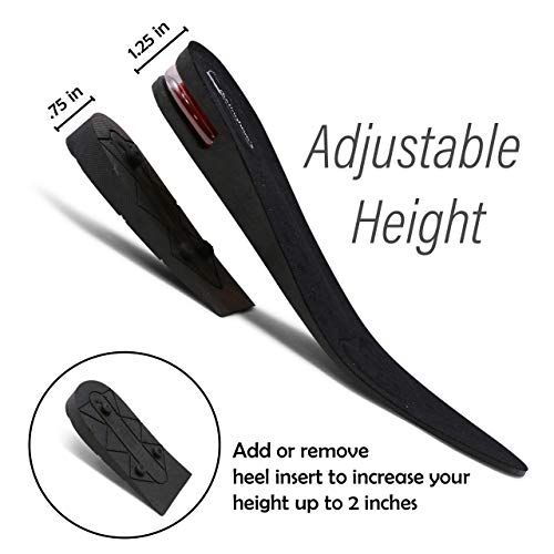Burlingham's Height Increase Insole, Shoe Lifts for Men and Women (2 Inch) El...
